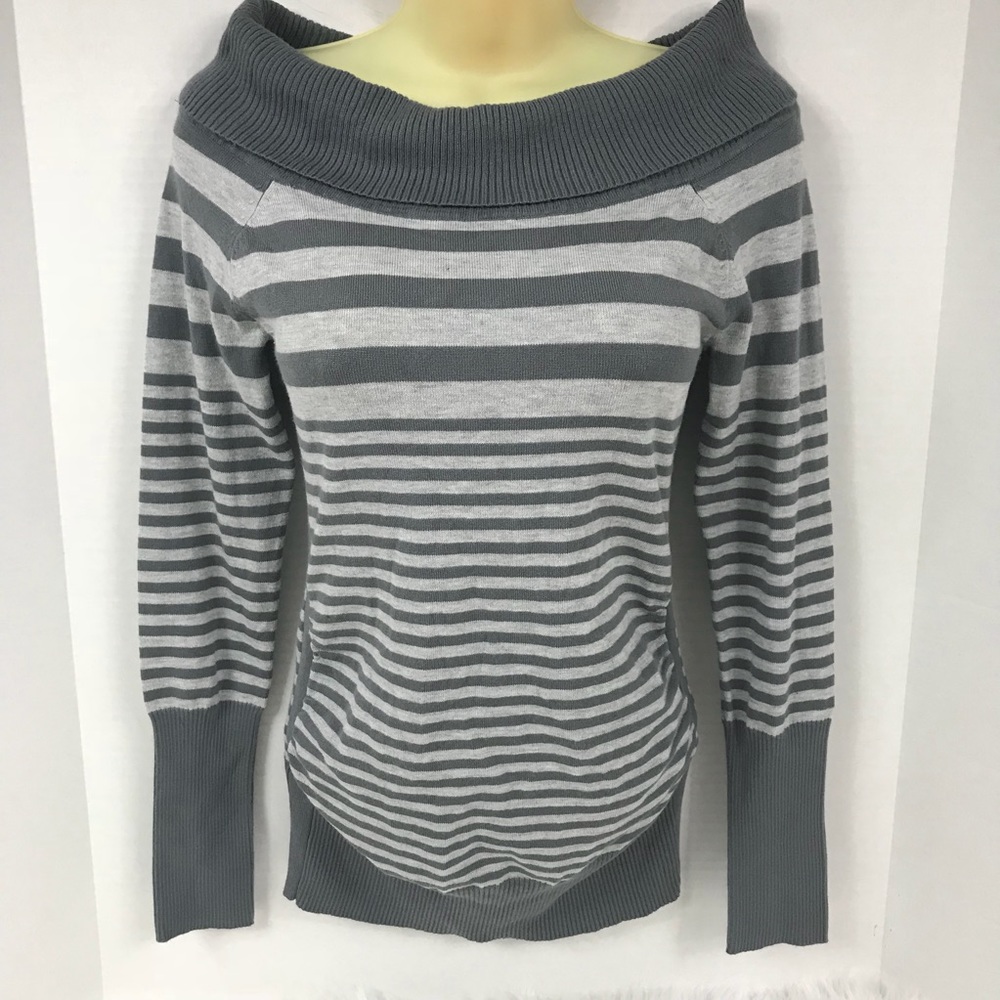 🆕 Bongo Long Sleeve Striped Turtleneck Sweater